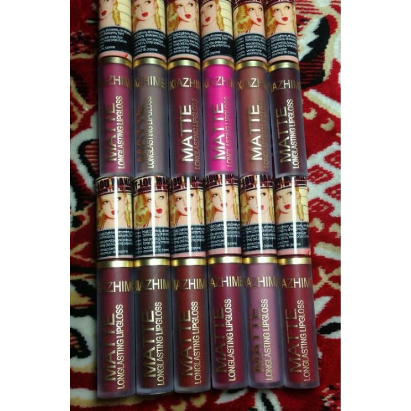 Xiazhimei long lasting matte lip gloss 12 Pcs Set 